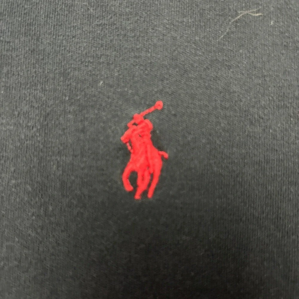 Polo Ralph Lauren Polo Shirt Mens XL Black Classic Fit Red Pony‎ Logo Cotton